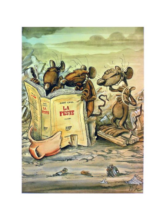 Affiche La Peste ; P'tiluc ; 50x70 main product photo