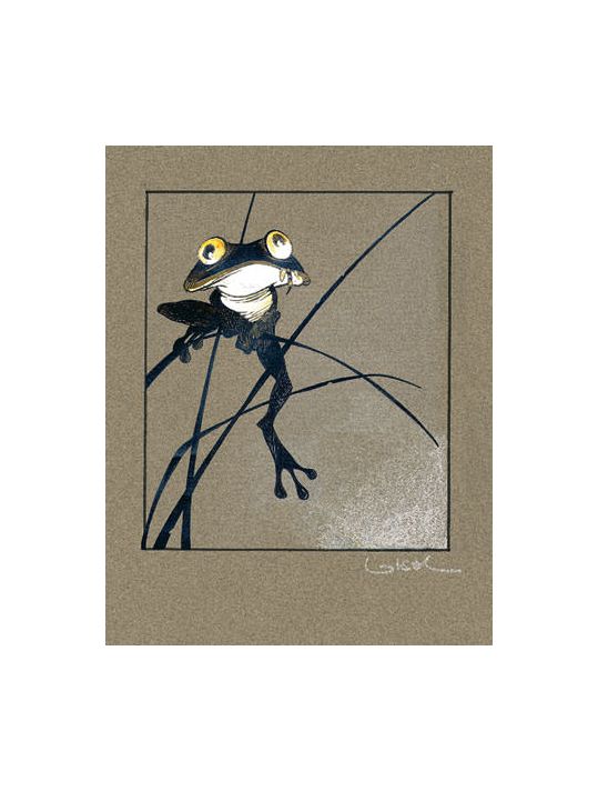 Sérigraphie La grenouille - Loisel - Signé - 30x40 main product photo