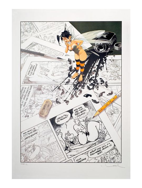 Affiche Le Fourreux - signé par Loisel - 50x70 main product photo