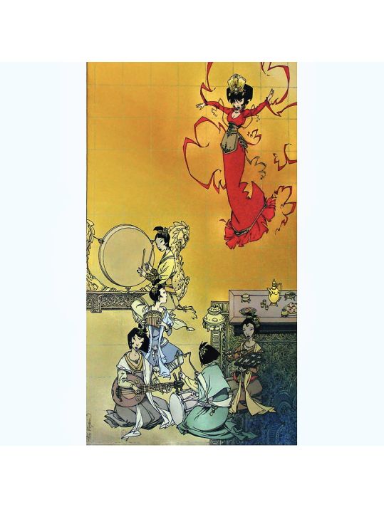 Affiche Estampe chinoise ; Robin ; 50x70 main product photo