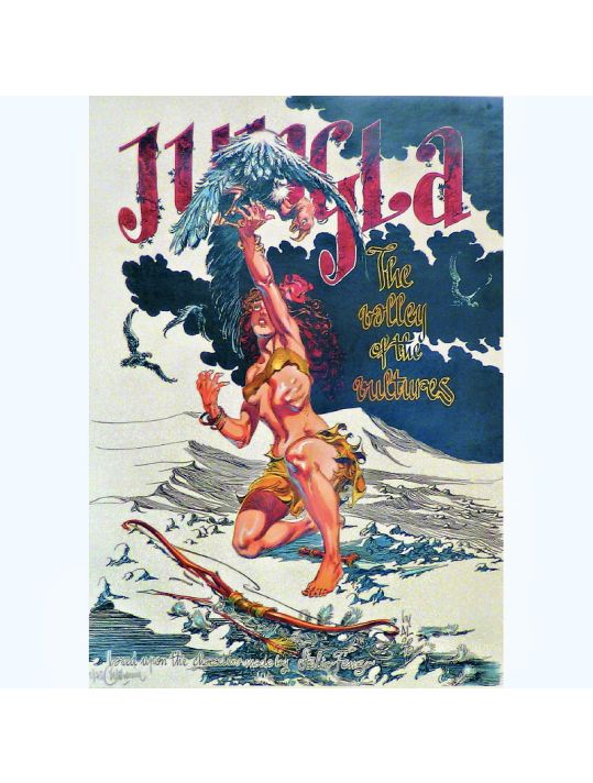 Affiche Hommage Jungla ; Servain ; Signée & Numérotée 75 ex. ; 29,6x49 main product photo