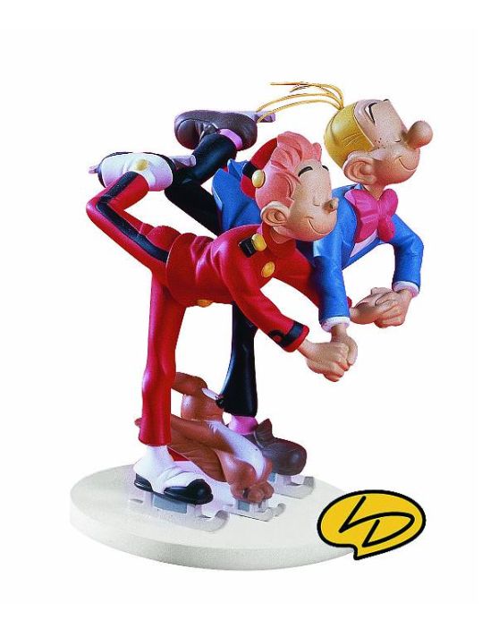 Figurine spirou, fantasio et spip patineurs main product photo