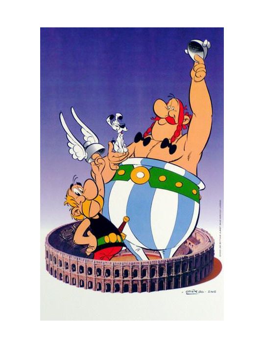 Affiche Nïmes Astérix et Obélix ; Uderzo ; 46x67 main product photo