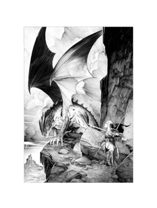 Affiche La Poursuite du Dragon N°5 ; varanda ; Signée & Numérotée 250 ex. ; 50x70 main product photo