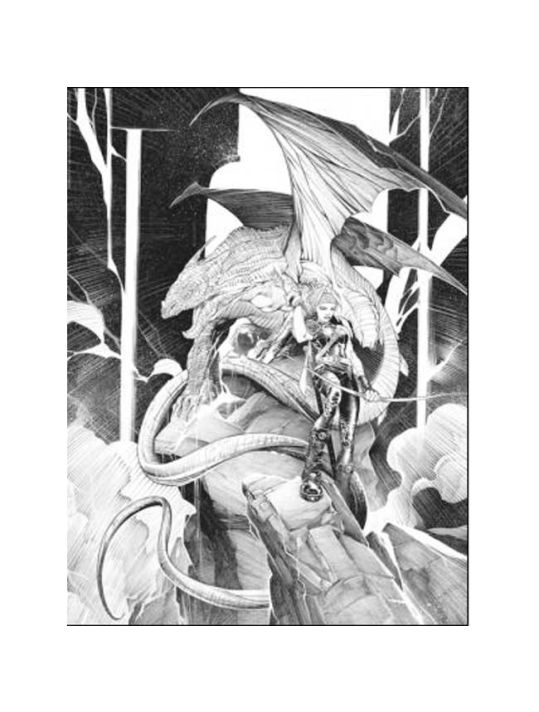 Affiche Matant le Dragon N°6 ; varanda ; Signée & Numérotée 200 ex. ; 30x40 main product photo