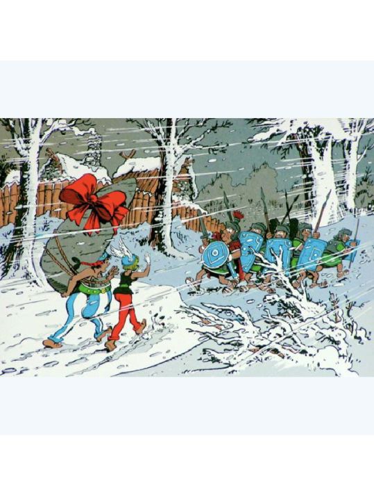 Sérigraphie Hommage à Uderzo ; Walthéry ; Signée & Numérotée 120 ex. ; 30x40 main product photo