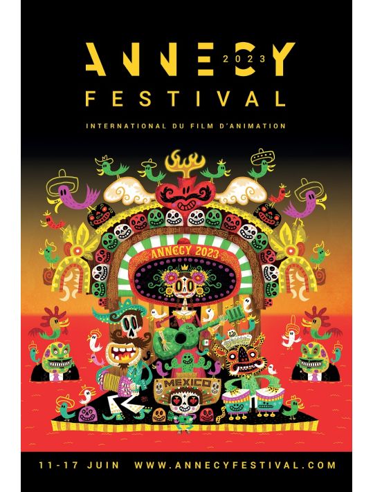 Affiche Festival Animation Annecy 2023 sans logos (40x60 cm) main product photo