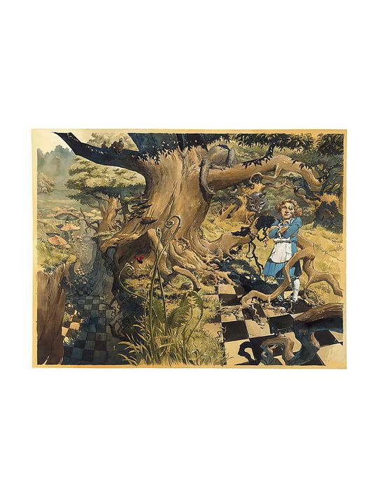 Estampe Alice au pays des merveilles de Sorel main product photo