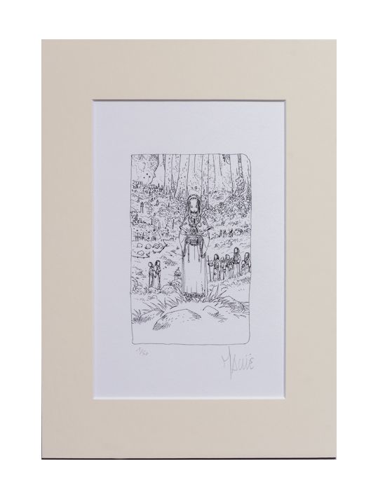 Prêtresse – Estampe numérique de la série « Le Grand Mort » main product photo