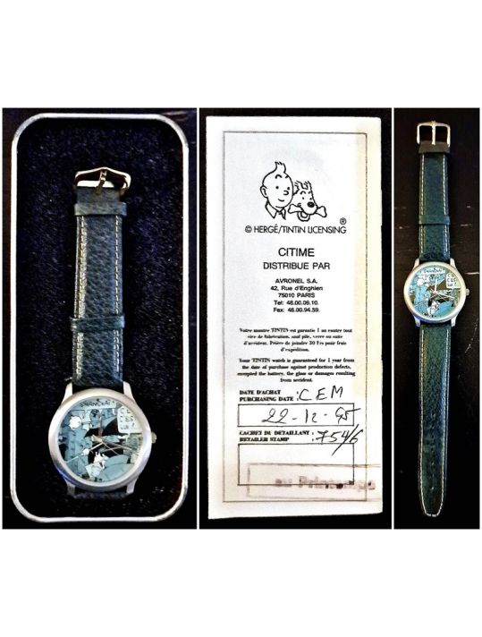 Montre Tintin Citime "Lotus Bleu vintage" main product photo