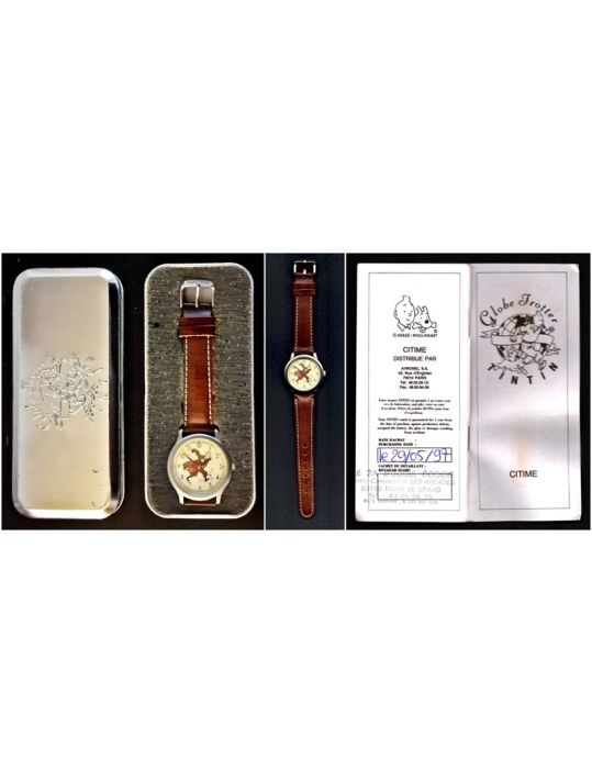 Montre Tintin Citime "crabe aux pinces d'or" main product photo