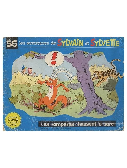 Sylvain et Sylvette (03-série : Fleurette nouvelle série) tome 56 - Les compères chassent le tigre (éd. 1973) main product photo