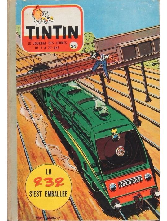 (Recueil) Tintin (Album du journal - Édition française) tome 34 - Tintin album du journal (éd. 1958) main product photo