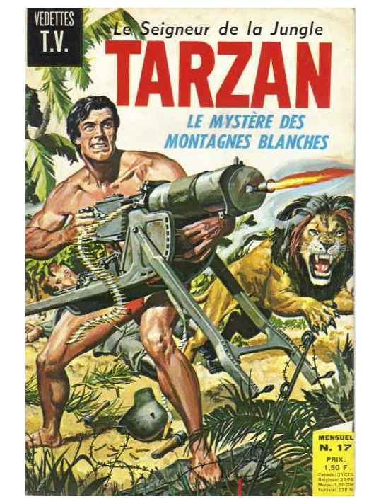 Tarzan (3e Série - Sagédition) (Vedettes T.V.) tome 17 - Le mystere des montagnes blanches (éd. 1969) main product photo