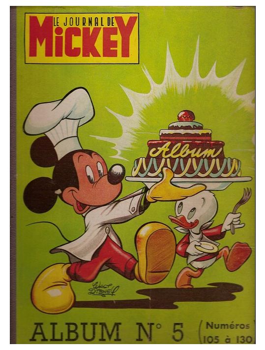 (Recueil) Mickey (Le Journal de) tome 5 - Album n°5 (n°105 à 130) (éd. 1954) main product photo