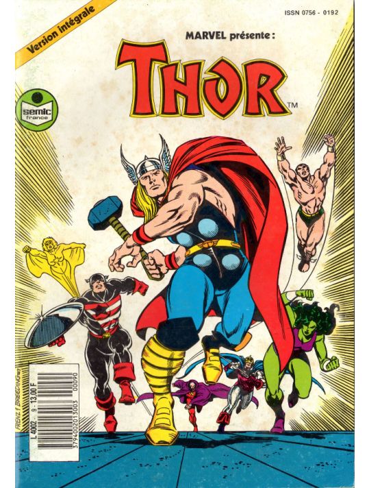 Thor (3e Série - Lug/Semic) tome 9 - Quand le tonnerre échoue (éd. 1990) main product photo