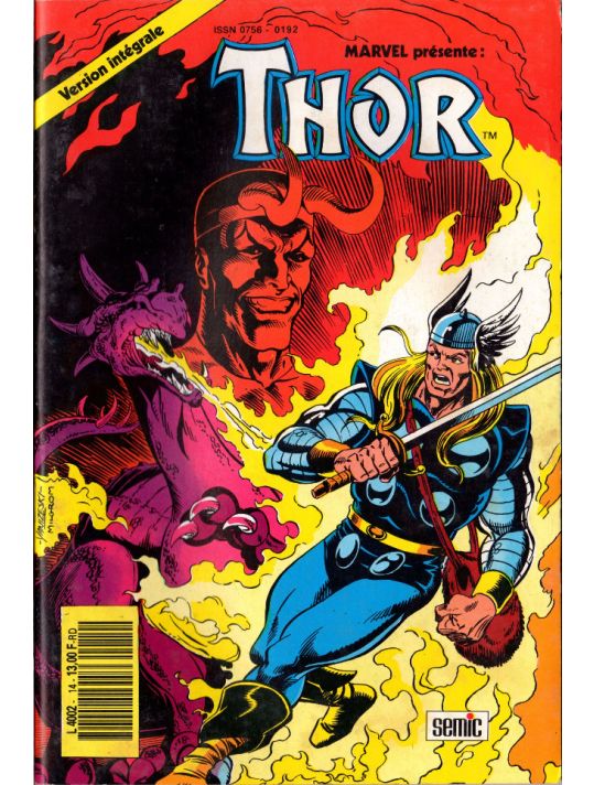 Thor (3e Série - Lug/Semic) tome 14 - Quand meurt Asgard (éd. 1990) main product photo
