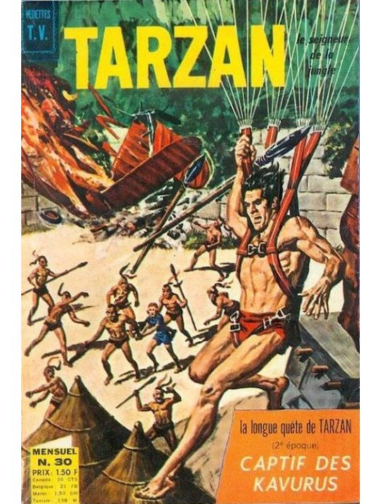 Tarzan (3e Série - Sagédition) (Vedettes T.V.) tome 30 - La longue quete de Tarzan (2) (éd. 1970) main product photo