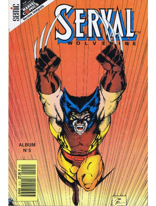 Serval-Wolverine - Album N° 5 (du N° 13 au N° 15) (éd. 1992) main product photo