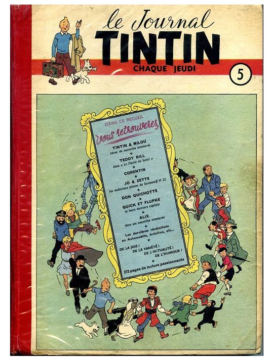 (Recueil) Tintin (Album du journal - Édition française) tome 5 - Tintin album du journal (éd. 1950) main product photo