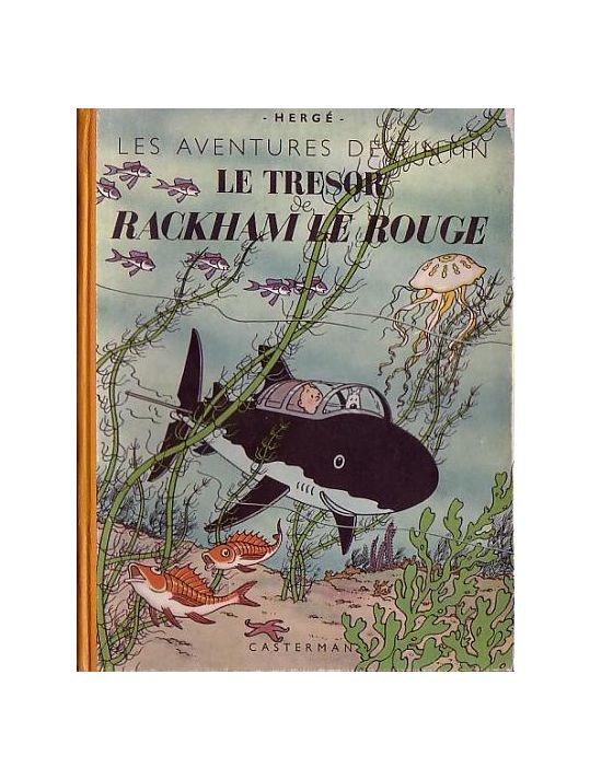 Tintin (historique) tome 12 - Le trésor de Rackham Le Rouge (éd. 1945) main product photo