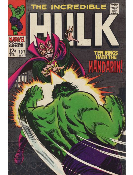 Incredible Hulk Vol.1bis (The) (1968) tome 107 - Ten Rings Hath the Mandarin! (éd. 1968) main product photo