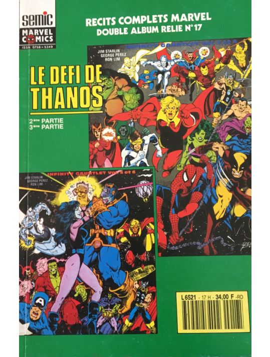 Un récit complet Marvel - Double Album Relié N°17 (éd. 1992) main product photo