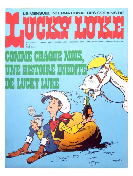 Lucky Luke - Mensuel international des copains numéro 5 main product photo