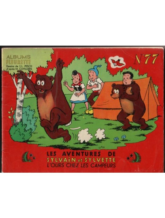 Sylvain et Sylvette (01-série : albums Fleurette) tome 77 - L'ours chez les campeurs (éd. 1966) main product photo