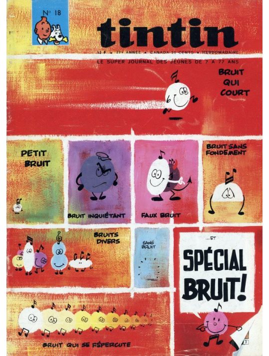 Revue Le journal de Tintin (éd. Belge) tome 18 - Spécial Bruit ! main product photo