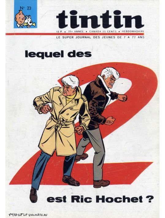 Revue Le journal de Tintin (éd. Belge) tome 23 - Lequel des 2 est Ric Hochet ? main product photo