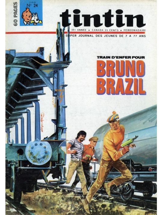 Revue Le journal de Tintin (éd. Belge) tome 24 - Train d'enfer pour Bruno Brazil main product photo