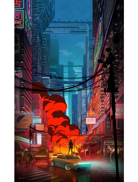 Affiche Banncars - Cyberpunk (30x50cm) main product photo