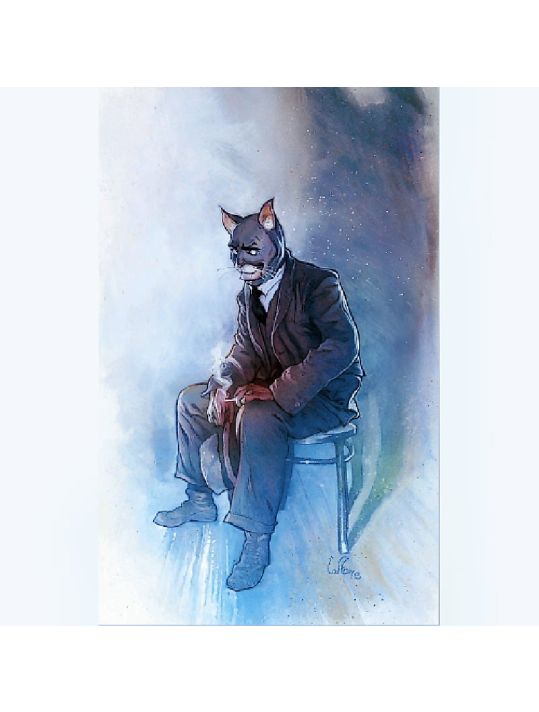 Affiche Hommage à Blacksad ; Lauffray ; Signée & Numérotée 250 ex. ; 40x50 main product photo