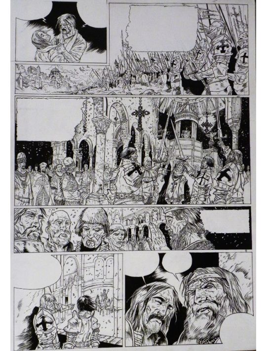 Planche originale Le Rêve de Jérusalem tome 2 - p°5 main product photo