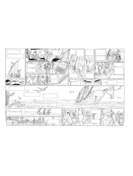 Planche originale Sarrasins ! ; double page 6-7 main product photo