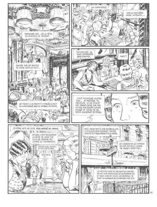 Planche originale Le marin, l'actrice et la croisière jaune tome 2 ; page 14 main product photo