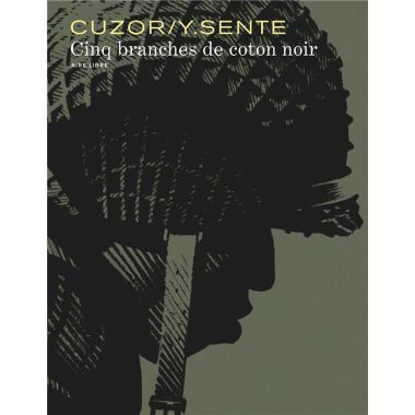 Cinq branches de coton noir
