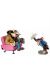 Figurine M. Demesmaeker et le chimpanzé déguisé en cow-boy