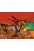 Affiche Fabrizio Dori Dieu Vagabond orange 40x50 cm