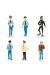 Carte de voeux Tintin n°12 - 6 figurines
