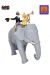 Tintin, Milou et Philémon sur l'éléphant