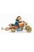 Figurine Gaston sur sa moto