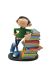 Figurine Gaston et sa pile d’albums