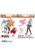 Mini stickers Natsu et Lucy (16 x 11 cm)
