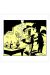 Sérigraphie phosphorescente Lucky Luke Dalton City