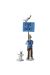 Figurine carte de voeux 1972 Tintin et Milou -