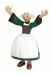 Figurine Bécassine bras en l'air