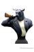 figurine Mini Buste Taureau 