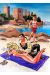Affiche Festival ; Antibes 2005 ; Dany et Marini ; 50x70